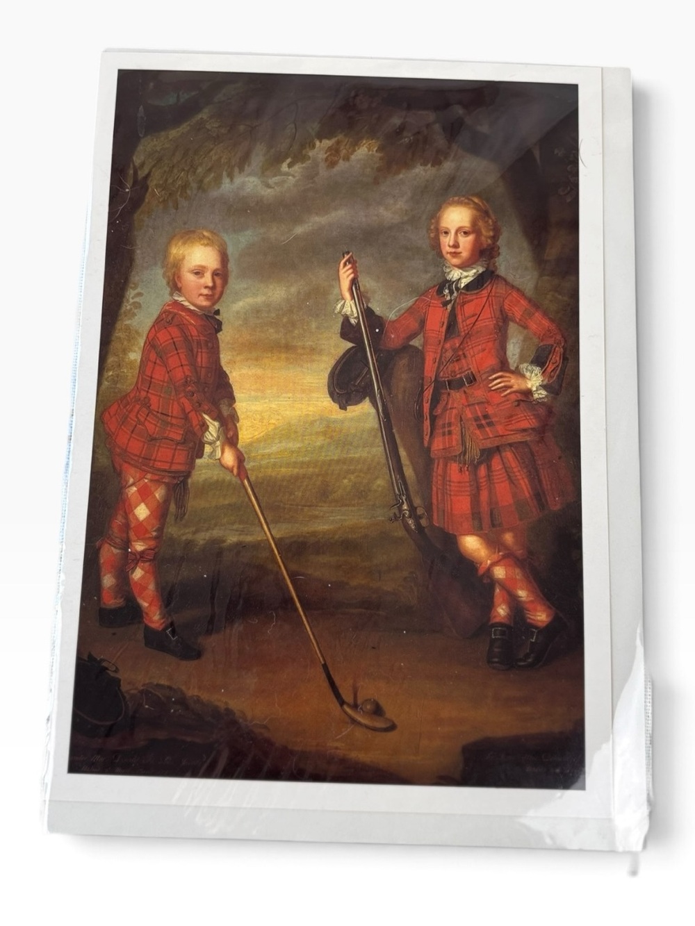 Sir Alexander & James Macdonald Scottish Golf Art Print Tartan Jeremiah Davison